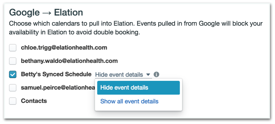 Sync Your Schedule With Google Calendar | Elation Health EHR