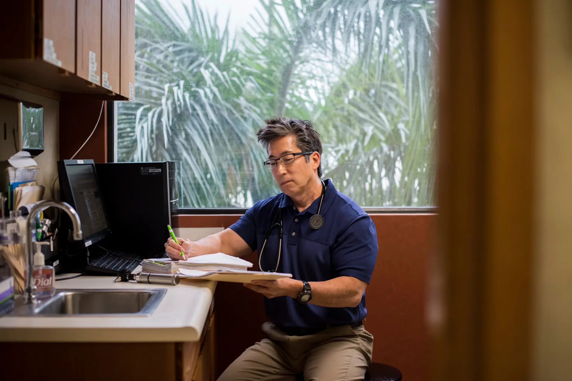 Elation Health photo shoot of Doctor Owen Nishikawa on March 18, 2020